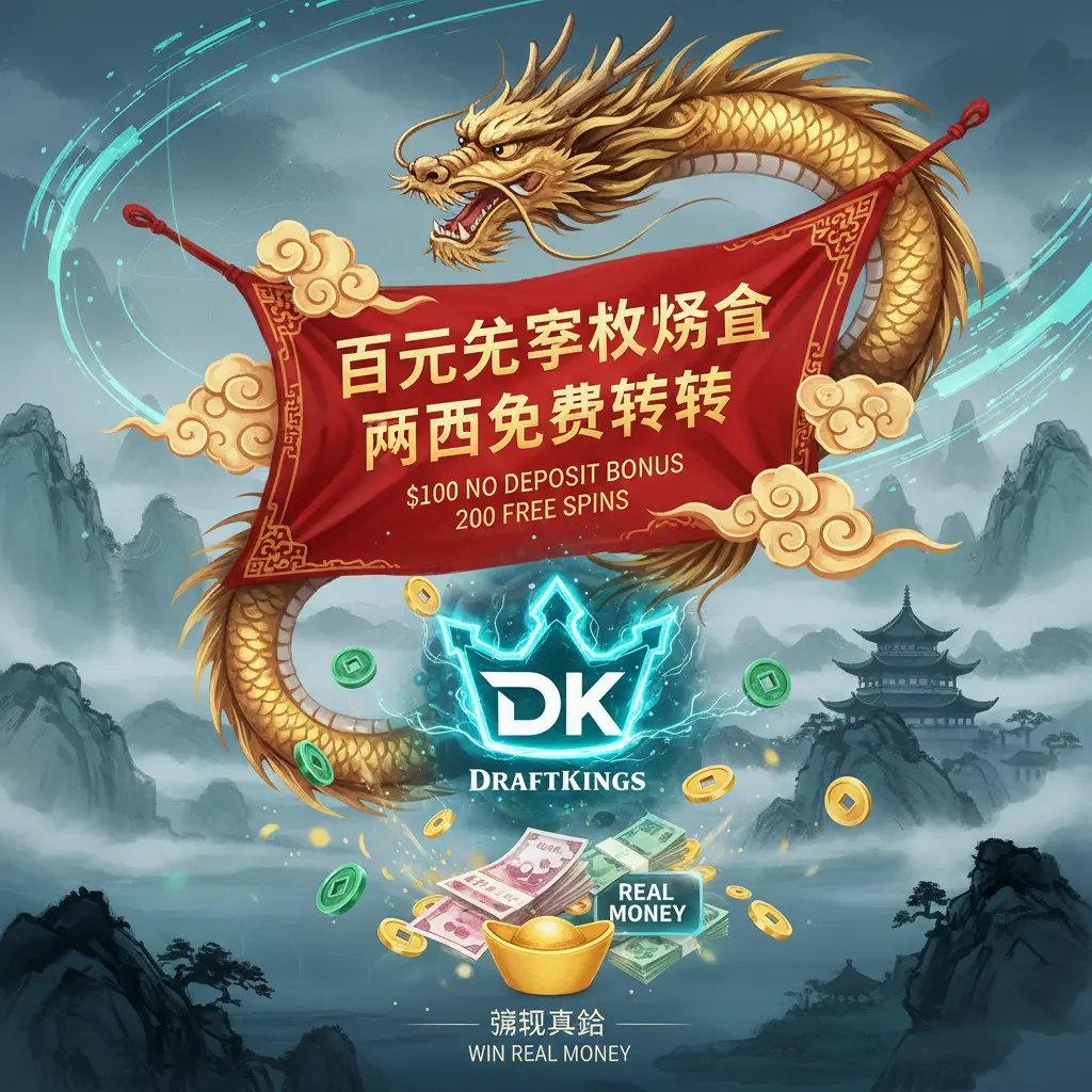 $100 no deposit bonus 200 free spins real money - DraftKings